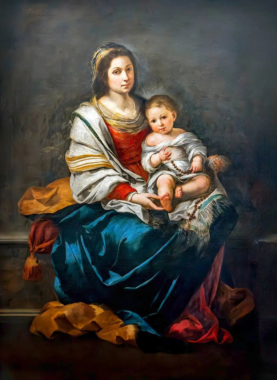 A Virgem com Terço - Bartolomé Esteban Murillo