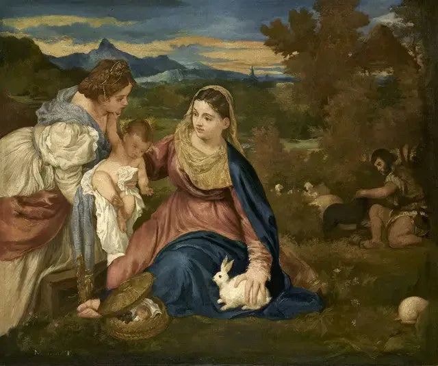 A Virgem com o Coelho - Édouard Manet