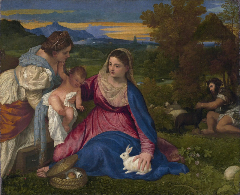 A Virgem com Coelho - Titian