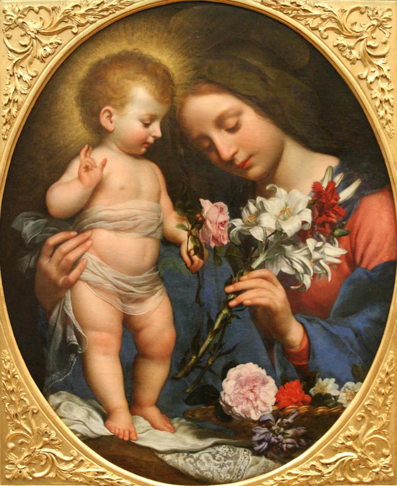 A Virgem com lírio. - Carlo Dolci