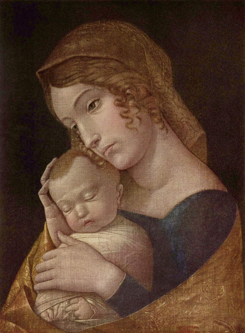 A Virgem com o Menino Dormindo - Andrea Mantegna
