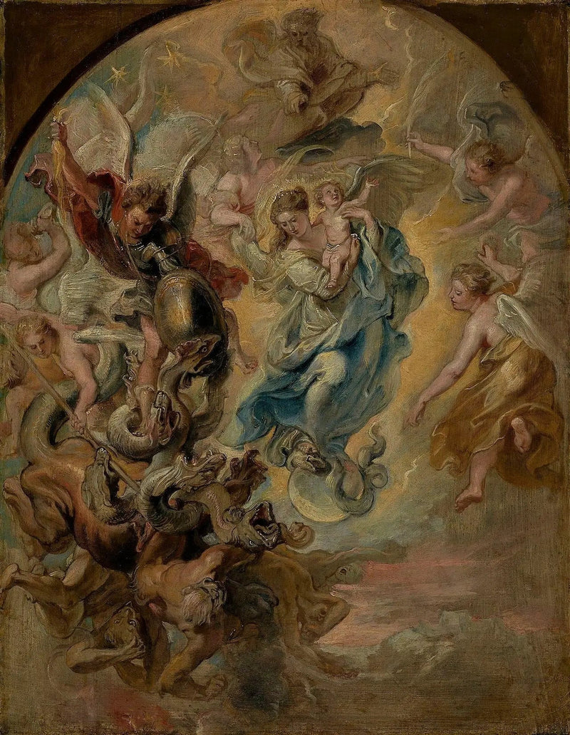 A Virgem como mulher do Apocalipse - Peter Paul Rubens