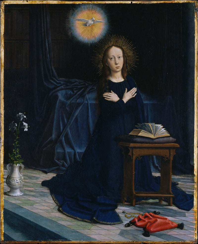 A Virgem da Anunciação Retábulo de Cervara - Gérard David