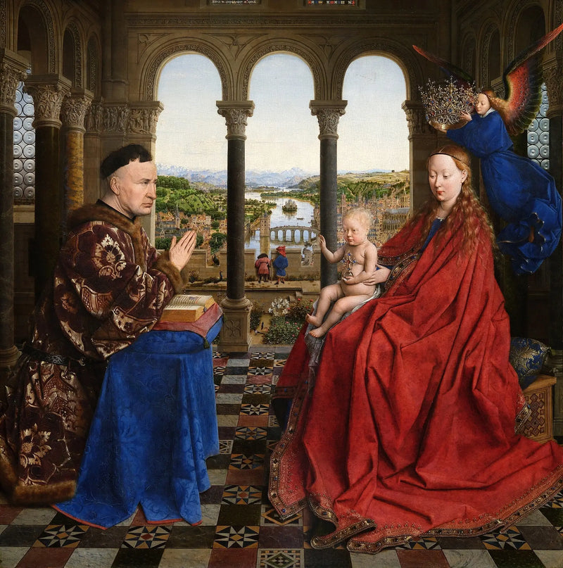 A Virgem do Chanceler Rolin - Jan van Eyck