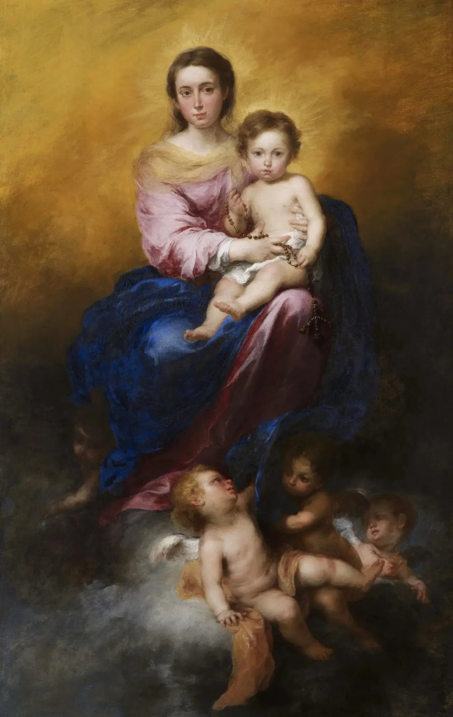 A Virgem do Rosário - Bartolomé Esteban Murillo