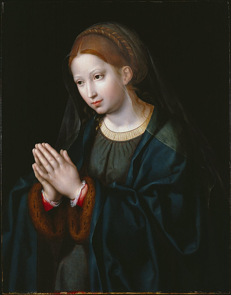 A Virgem em oração - Joos van Cleve
