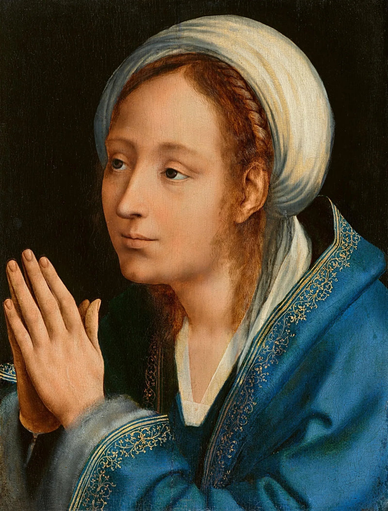 A Virgem em oração - Quentin Metsys