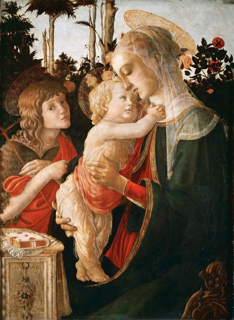 A Virgem e o Menino com o jovem São João Batista - Sandro Botticelli