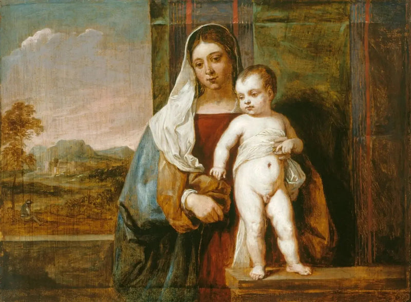 A Virgem e o Menino - David Teniers Júnior