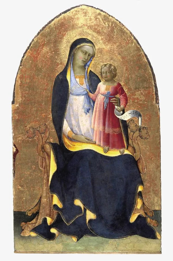 A Virgem e o Menino em majestade - Lorenzo Monaco