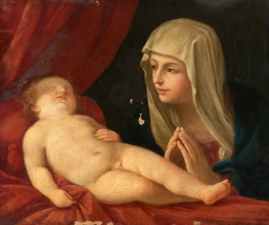 A Virgem e o Menino Dormindo - Guido Reni
