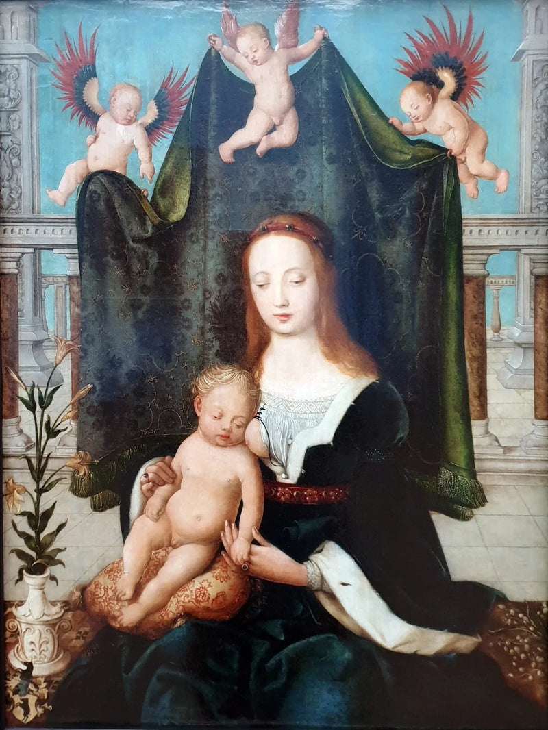 A Virgem e o Menino Dormindo - Hans Holbein o Velho