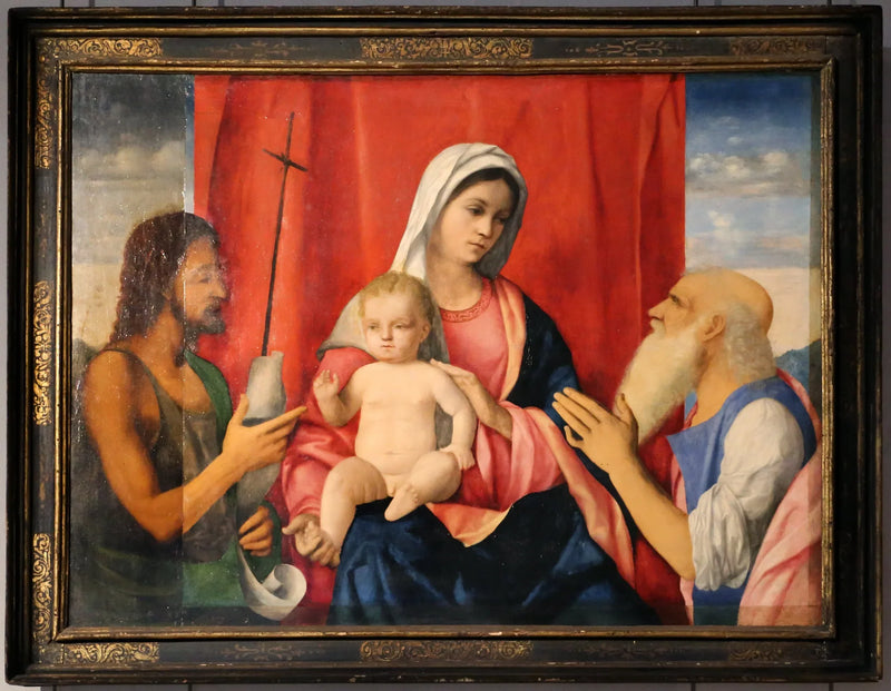 A Virgem e o Menino entre São João Batista e São Jerônimo - Giovanni Bellini