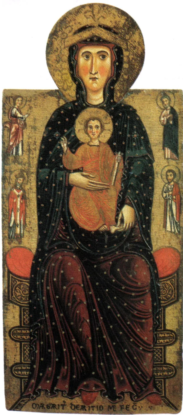 La Vierge et l'Enfant - Margaritone d'Arezzo image 1 reproduction de peinture à l’huile
