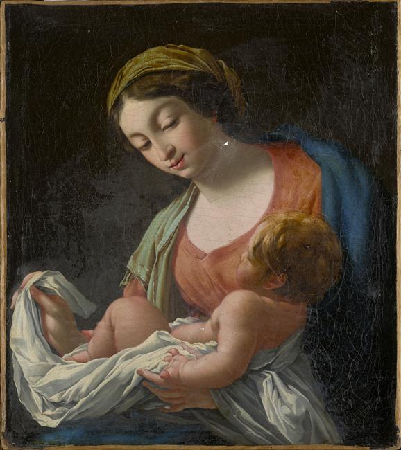 A Virgem e o Menino - Simon Vouet