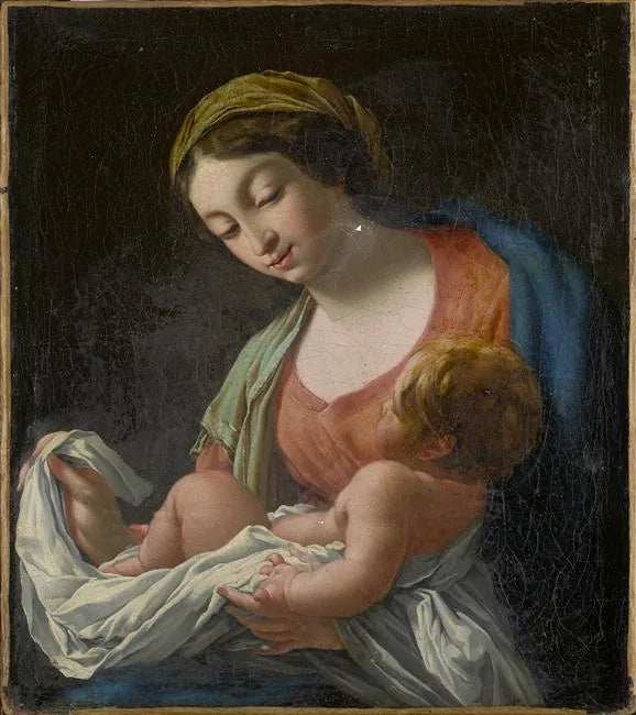 A Virgem e o Menino - Simon Vouet