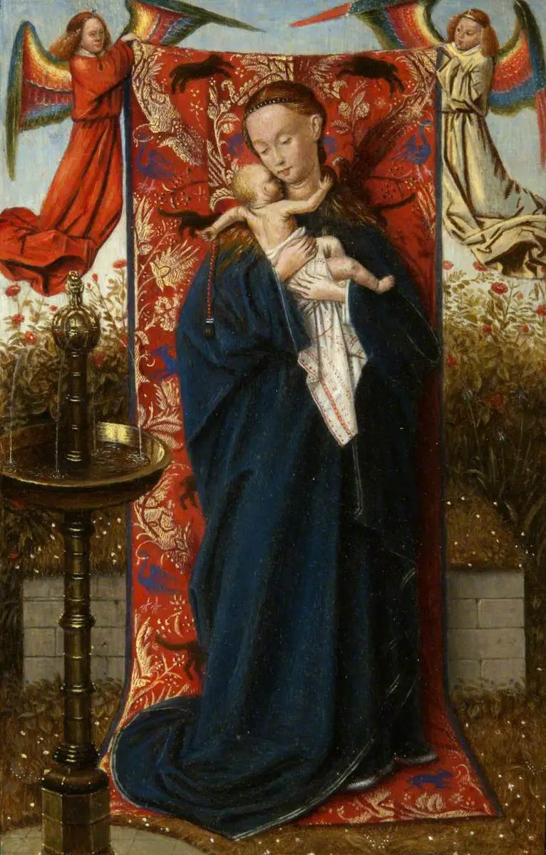 A Virgem e o Menino na fonte - Jan van Eyck