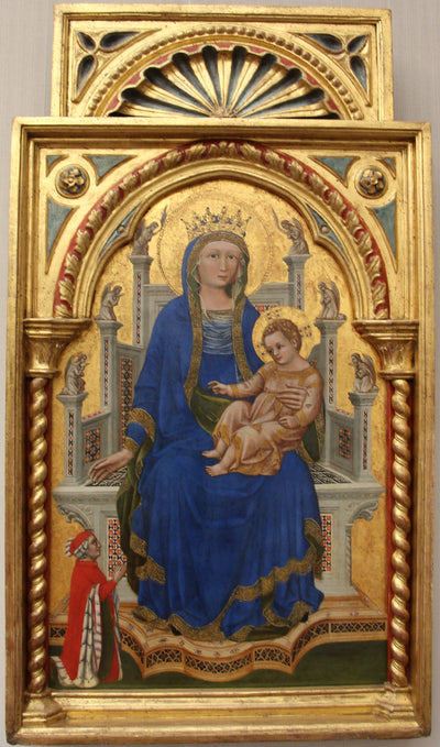 La Vierge et l’Enfant bénissant trônant avec un donateur - Guariento di Arpo - Alpha Reproduction