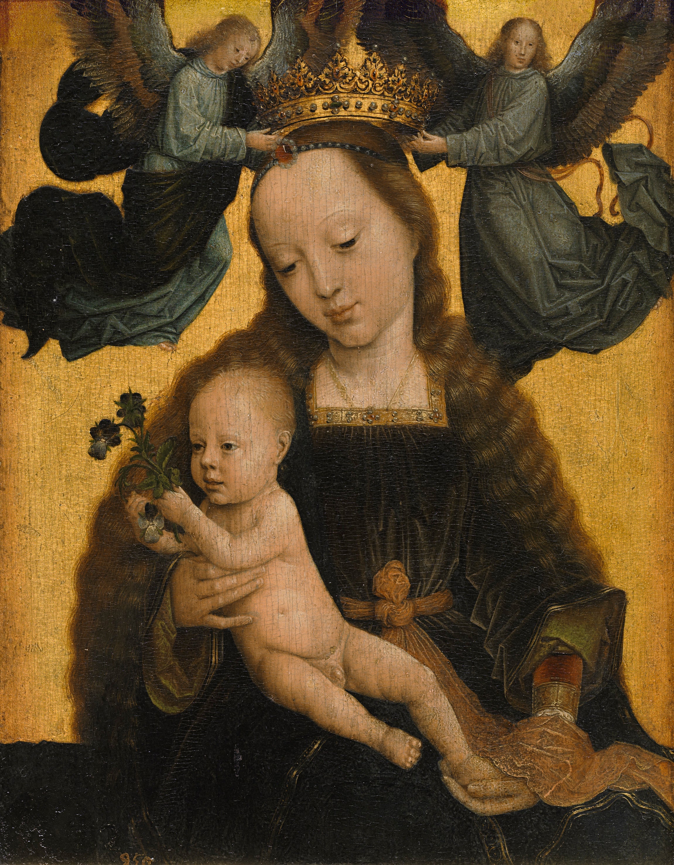 La Vierge et l’Enfant couronnés par deux anges - Gérard David - Alpha Reproduction
