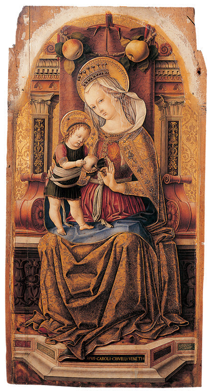 A Virgem e o Menino em majestade - Carlo Crivelli