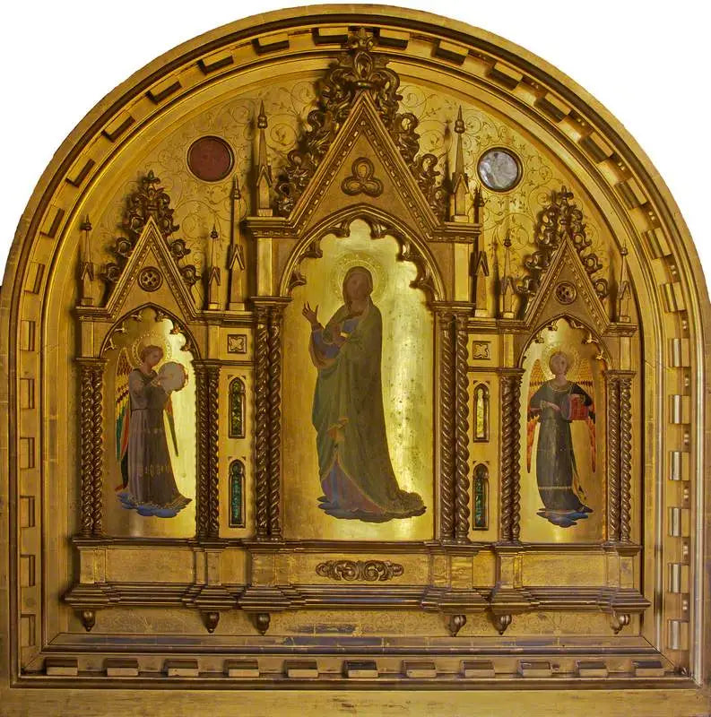 A Virgem, ladeada por anjos músicos - Fra Angelico