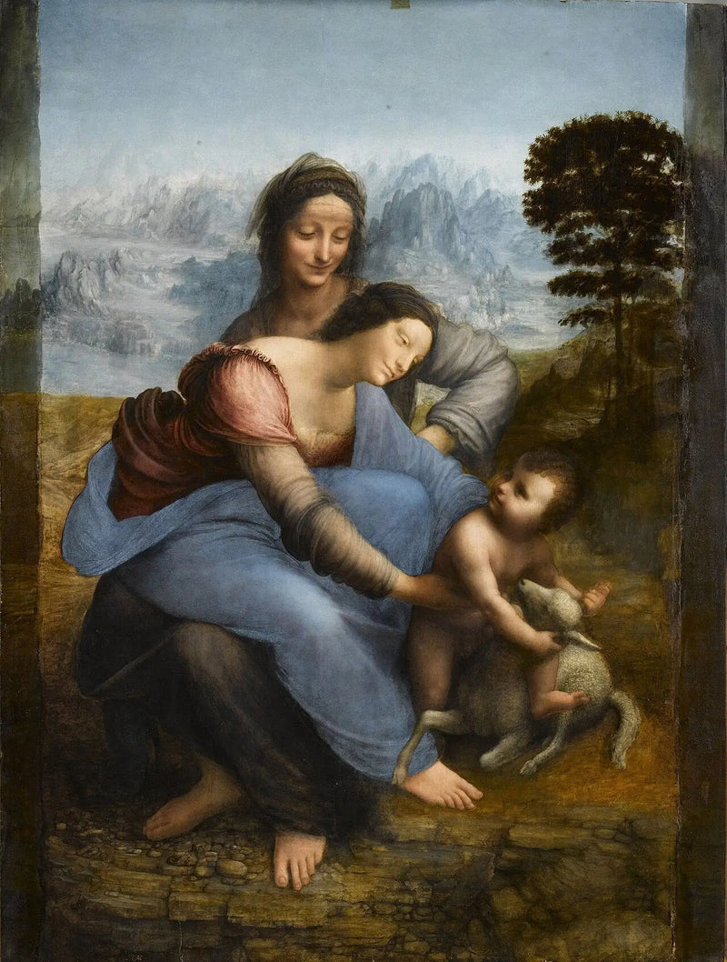 A Virgem, o Menino Jesus e Santa Ana - Leonardo da Vinci
