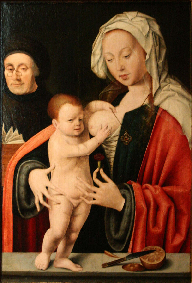 A Virgem, o Menino e um doador - Joos van Cleve