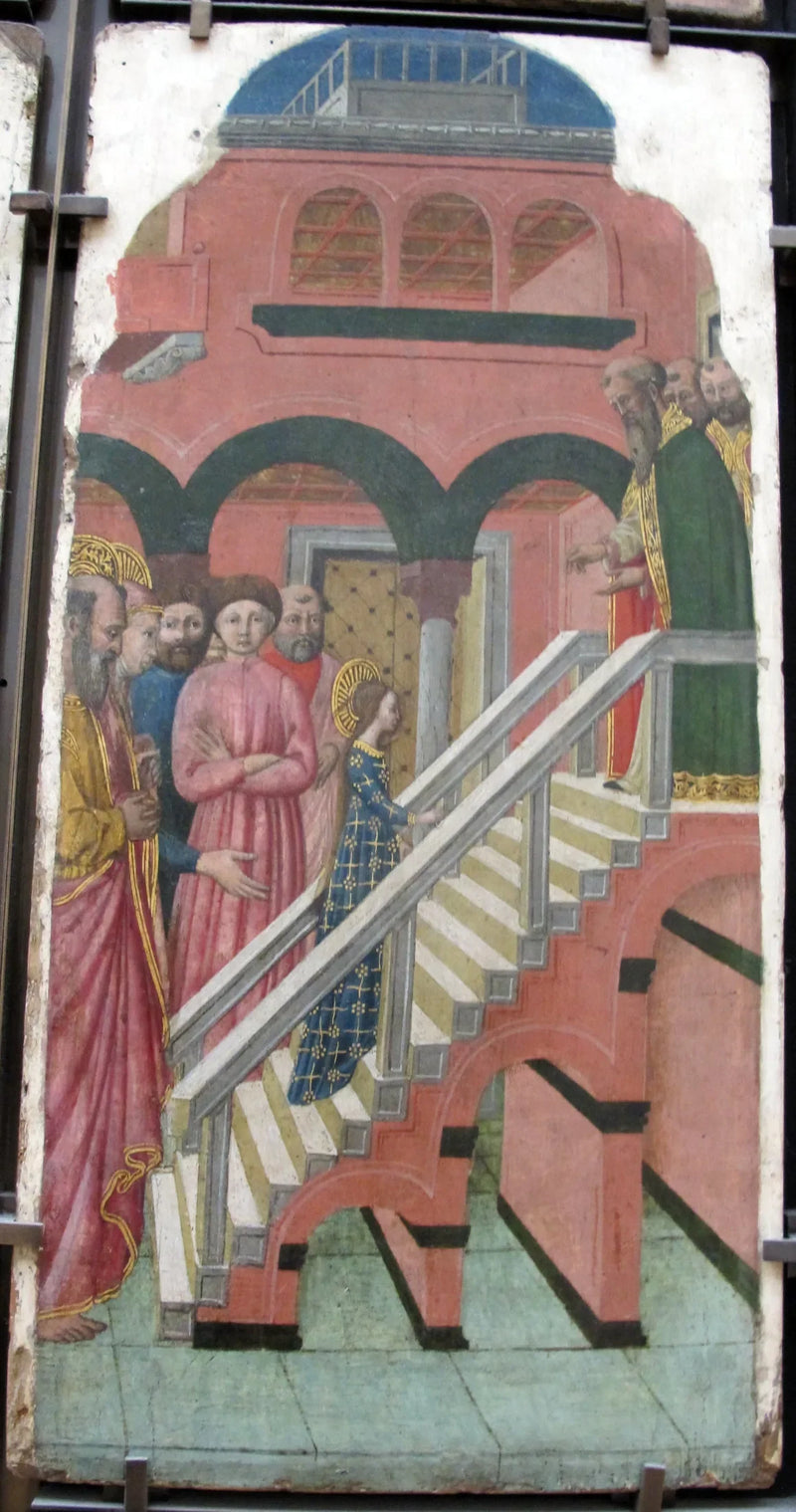A Virgem subindo os degraus do Templo - Giovanni Francesco da Rimini