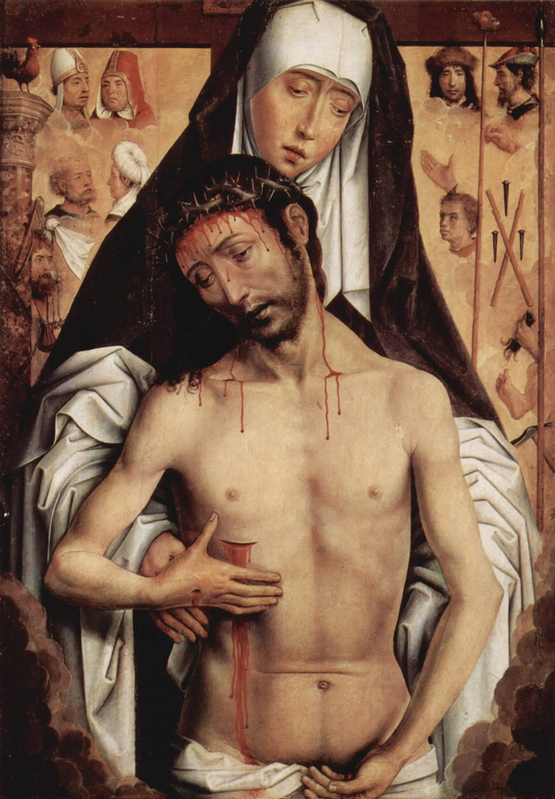A Virgem mostrando o Homem das Dores - Hans Memling