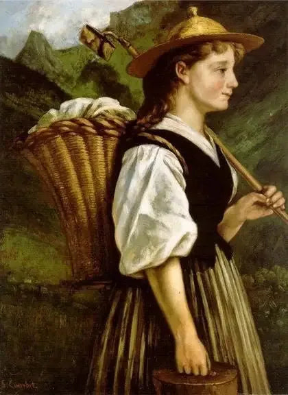 A Vigneronne de Montreux - Gustave Courbet