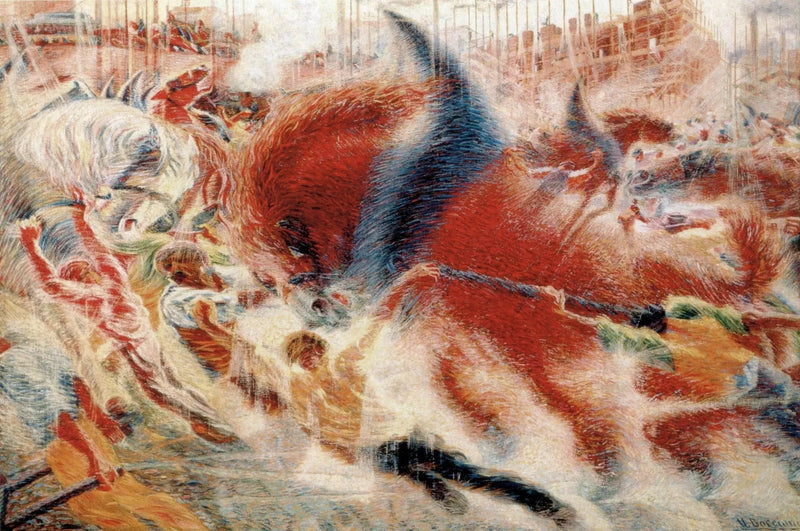 A cidade se levanta - Umberto Boccioni