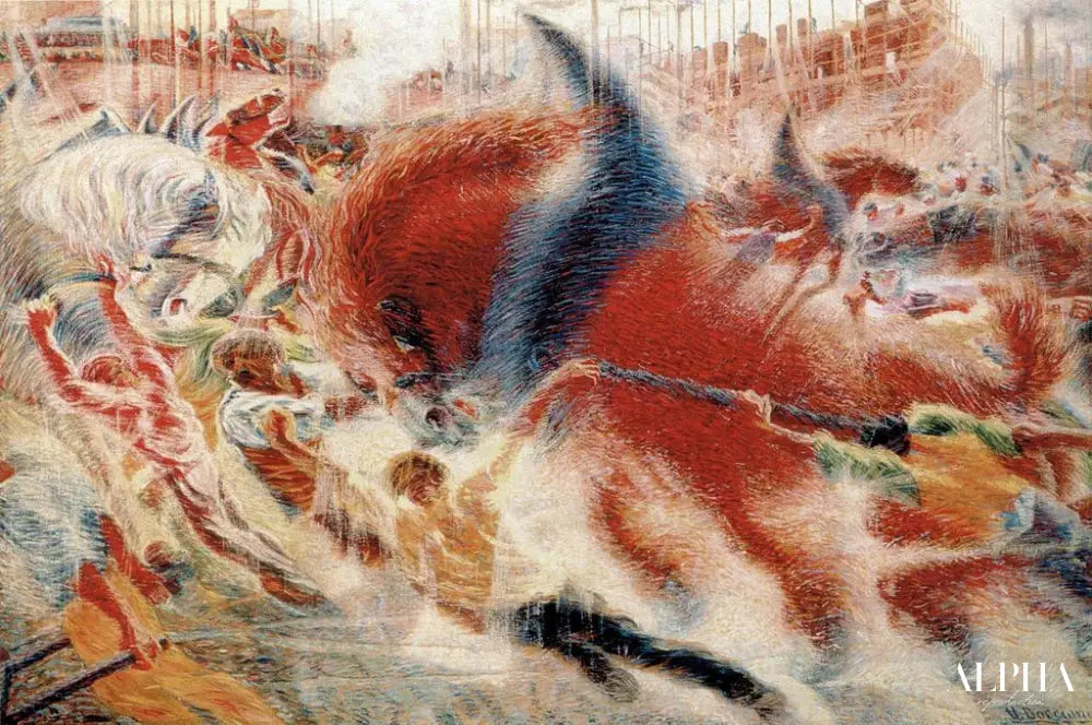 La ville se lève - Umberto Boccioni - Reproductions de tableaux et peintures haut de gamme