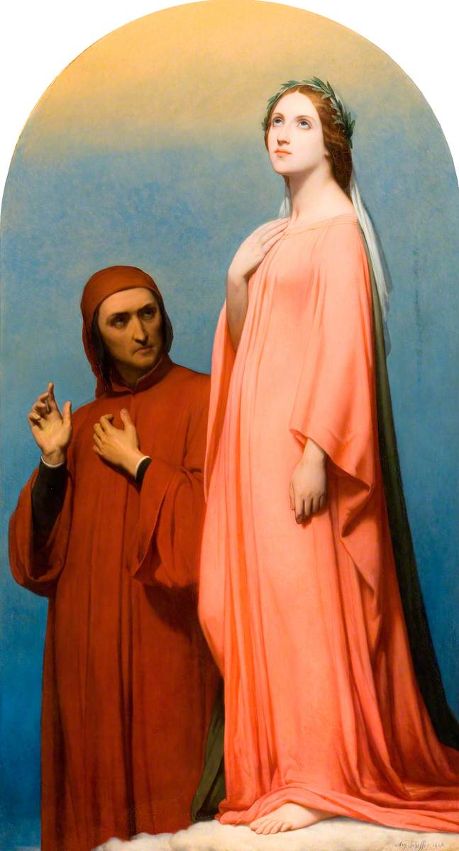 A Visão, Dante e Beatriz - Ary Scheffer