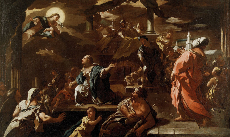 A Visão de Maria, a Egípcia - Luca Giordano