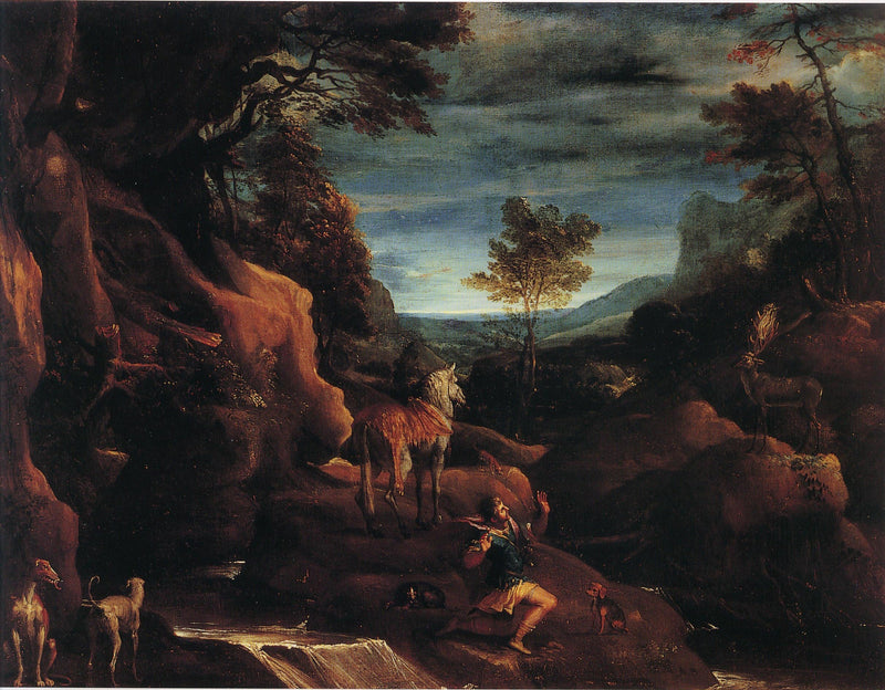 A visão de São Eustácio - Annibale Carracci