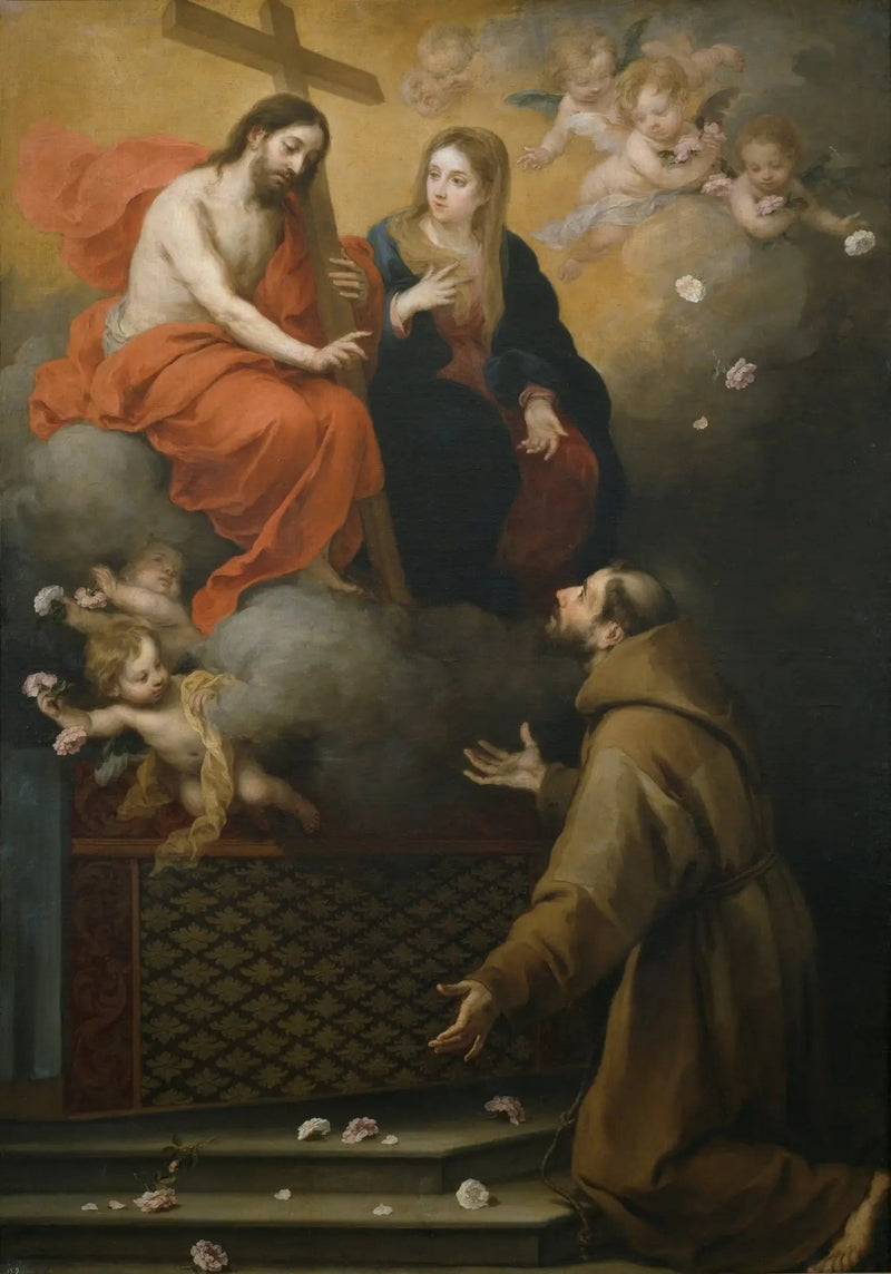 A visão de São Francisco na Portioncule - Bartolomé Esteban Murillo