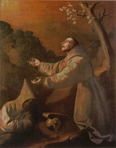 A visão de São Francisco - Francisco de Zurbarán