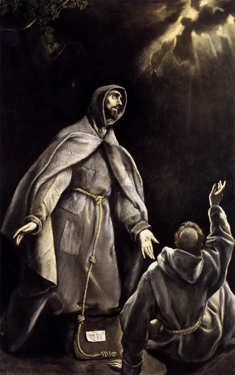 A visão da tocha em chamas de São Francisco - El Greco