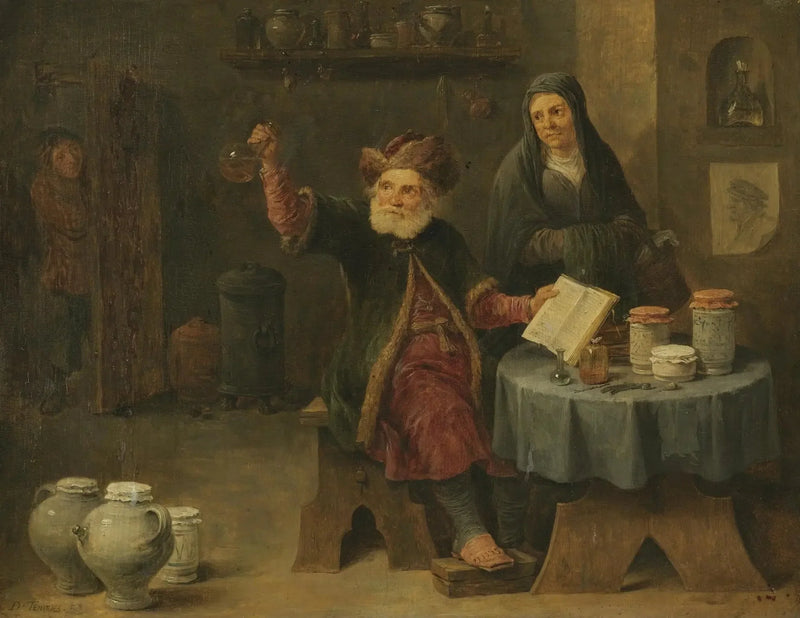 A visita ao médico - David Teniers, o Jovem