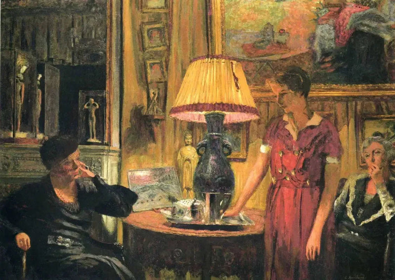 A visita à Madame Hessel - Édouard Vuillard