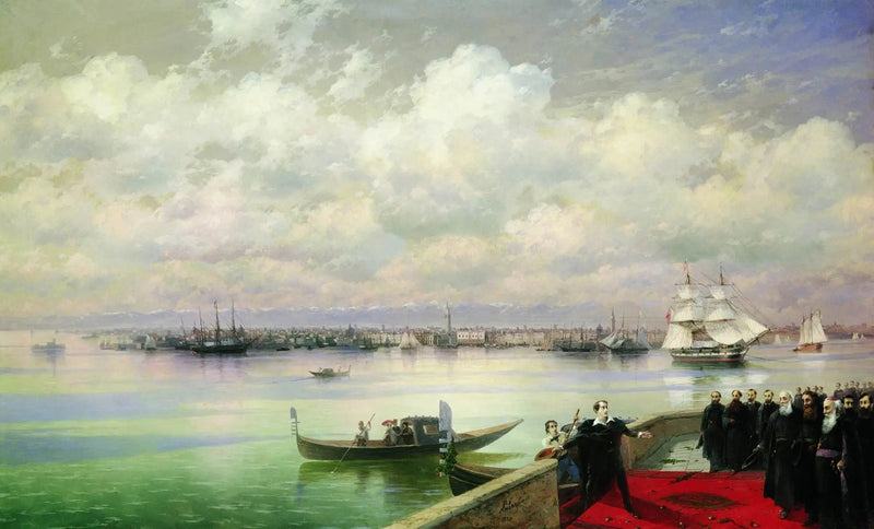 A visita de Byron aos Mekhitaristas em San Lazzaro - Ivan Aïvazovski