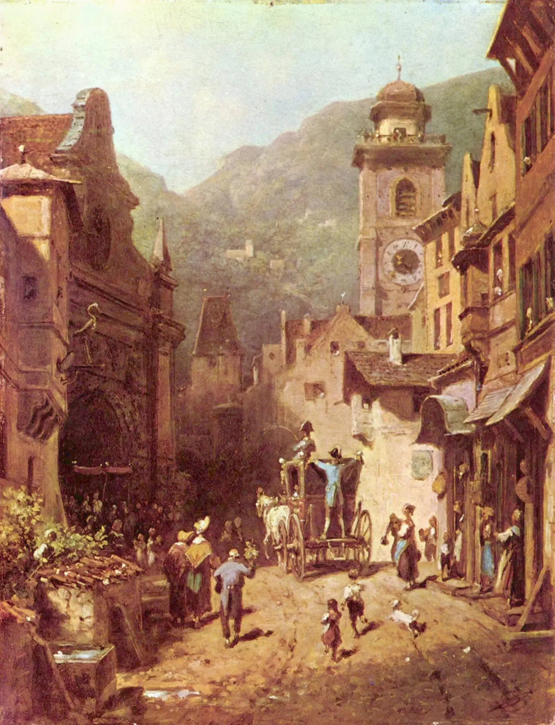 A visita do príncipe local - Carl Spitzweg