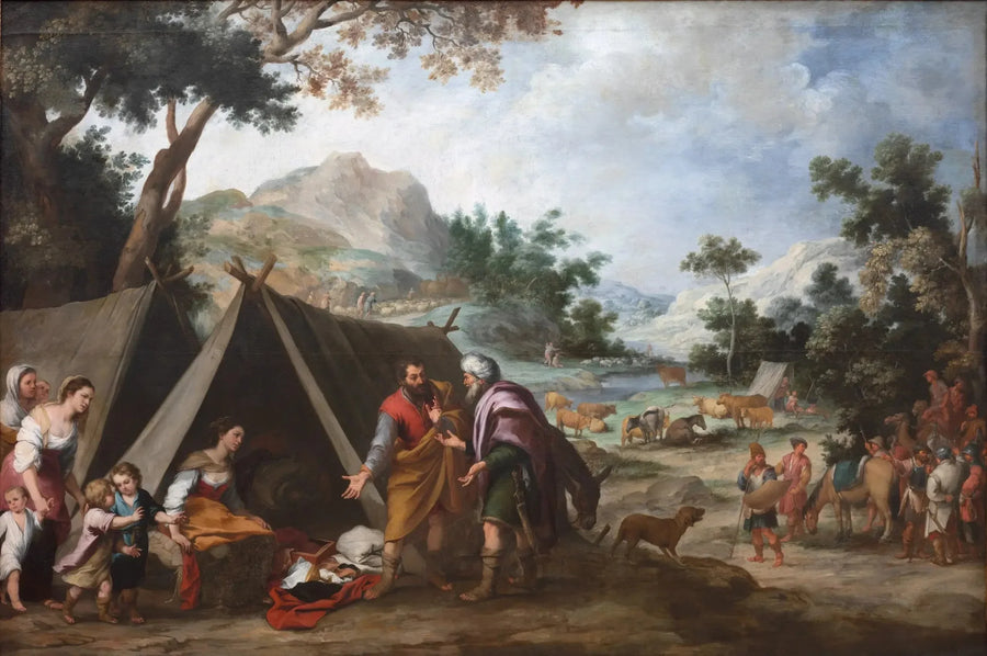 Laban à la recherche de ses dieux domestiques volés - Bartolomé Esteban Murillo