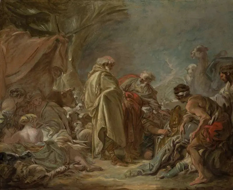Laban à la recherche de ses idoles - François Boucher