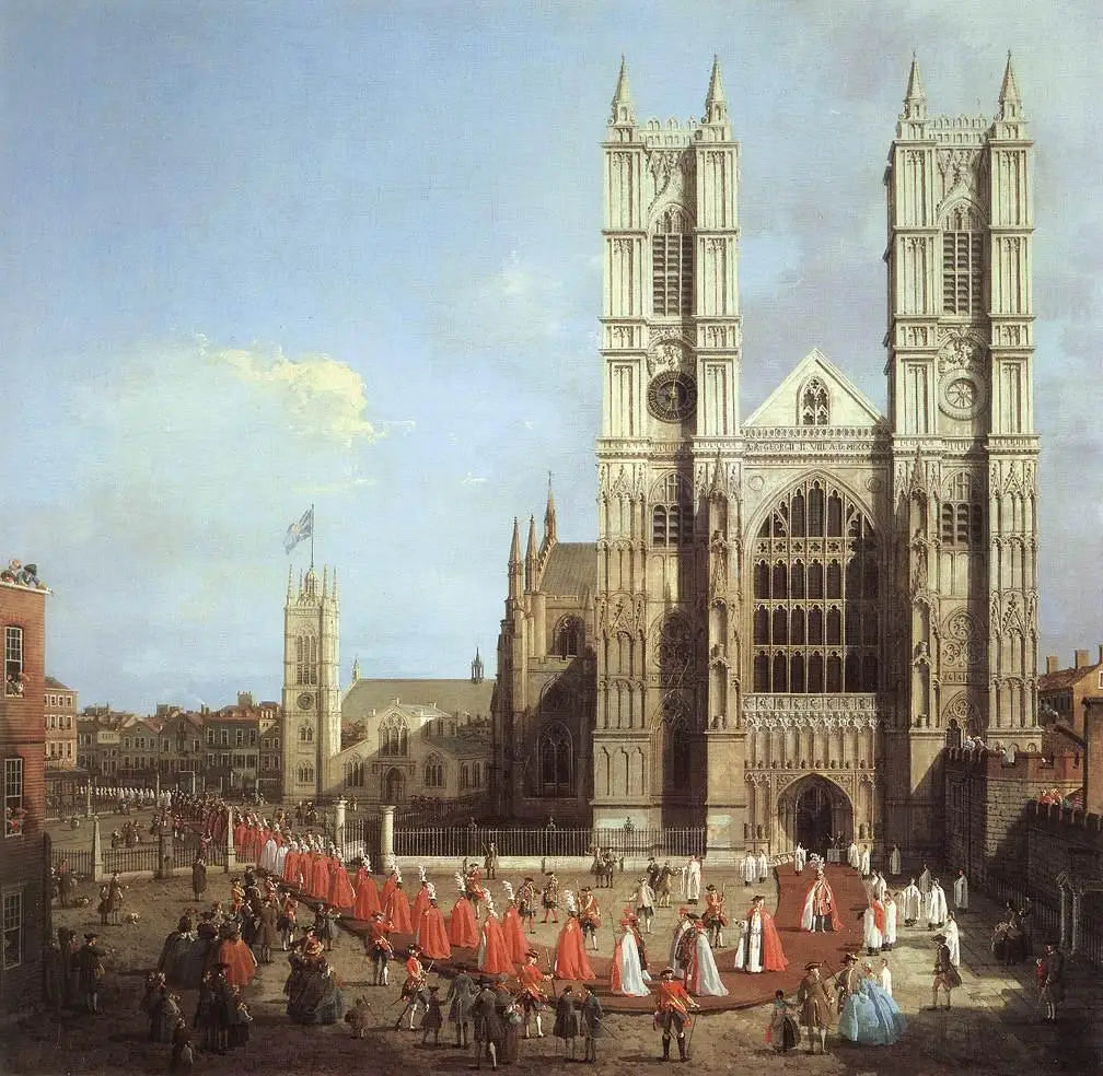 L’Abbaye de Westminster avec la procession de l’ordre du Bain - Canaletto - Alpha Reproduction