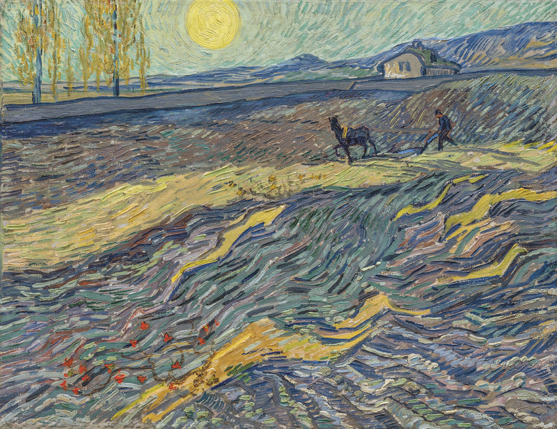 Lavrador em um campo - Vincent van Gogh