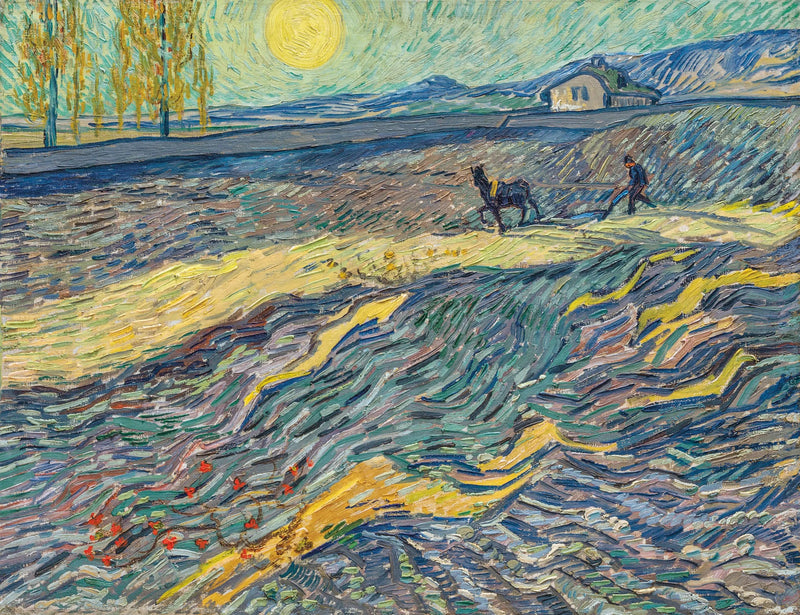 Lavrador em um campo - Vincent van Gogh