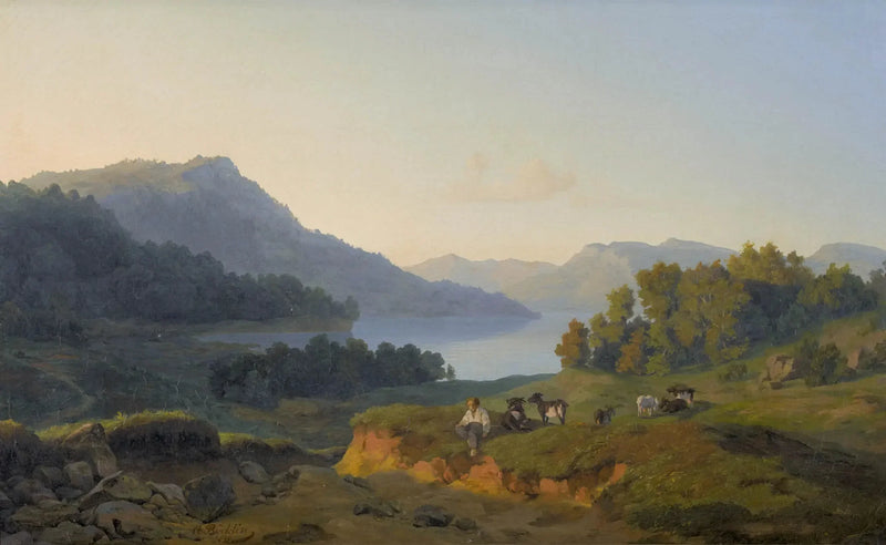 Lago de Montanha - Arnold Böcklin
