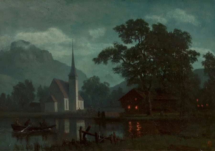 Lago dos Quatro Cantões, Suíça - Albert Bierstadt
