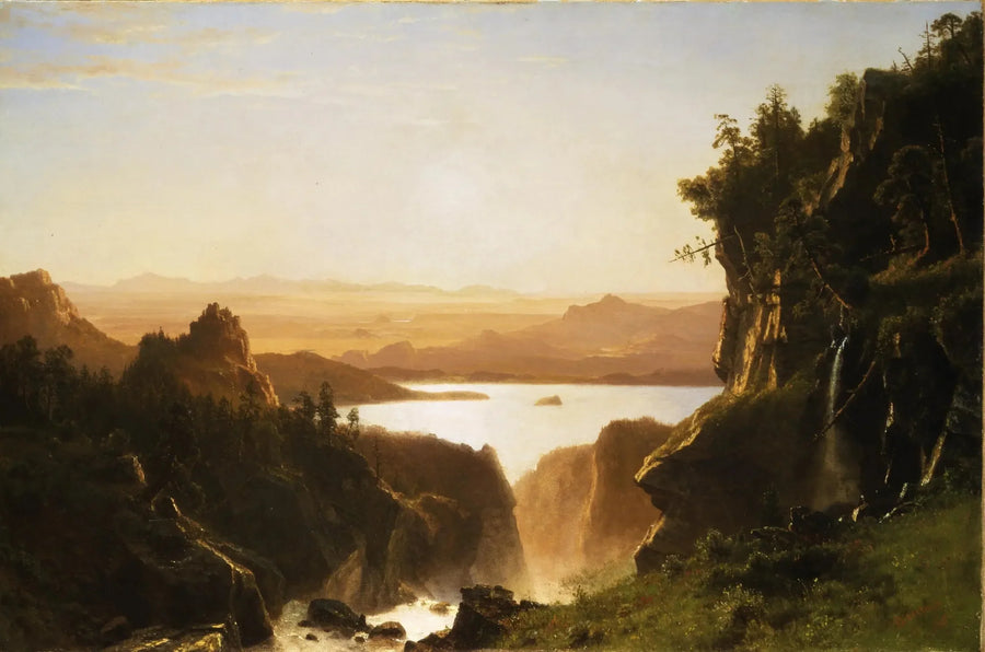 Ilha Lac, cadeia de Wind River, Wyoming - Albert Bierstadt